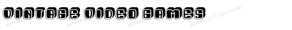 Vintage Video Games字体转换